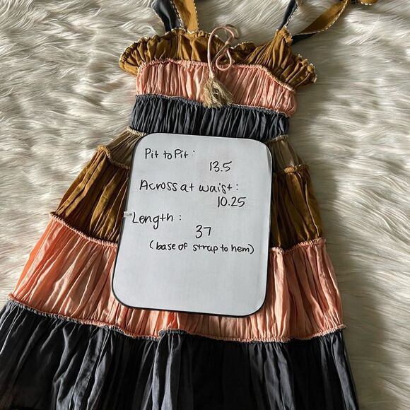 Anthropologie Let Me Be Letizia Colorblocked Dress in Pink Combo - Picture 11 of 15